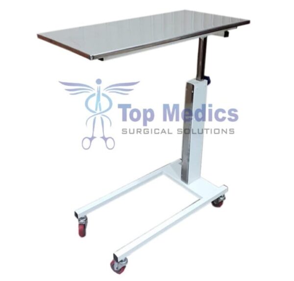 Over Bed table Steel Top Base Iron