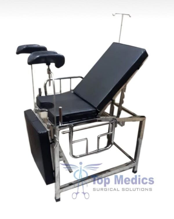 Gyni Steel Bed with iv Stand